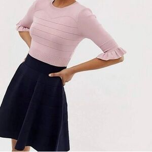 Ted Baker London Pink and Navy Dress
